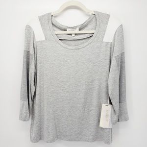 Nvelop | NWT Long Sleeve Top | Gray/White